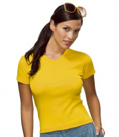 Custom Hanes Spicy V Neck T-Shirt