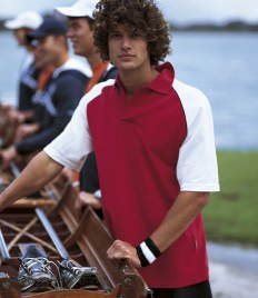 Custom Slazenger Contrast Raglan Pique Polo Shirt