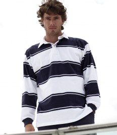 Custom Front Row Engineered Stripe Rugby Shirt